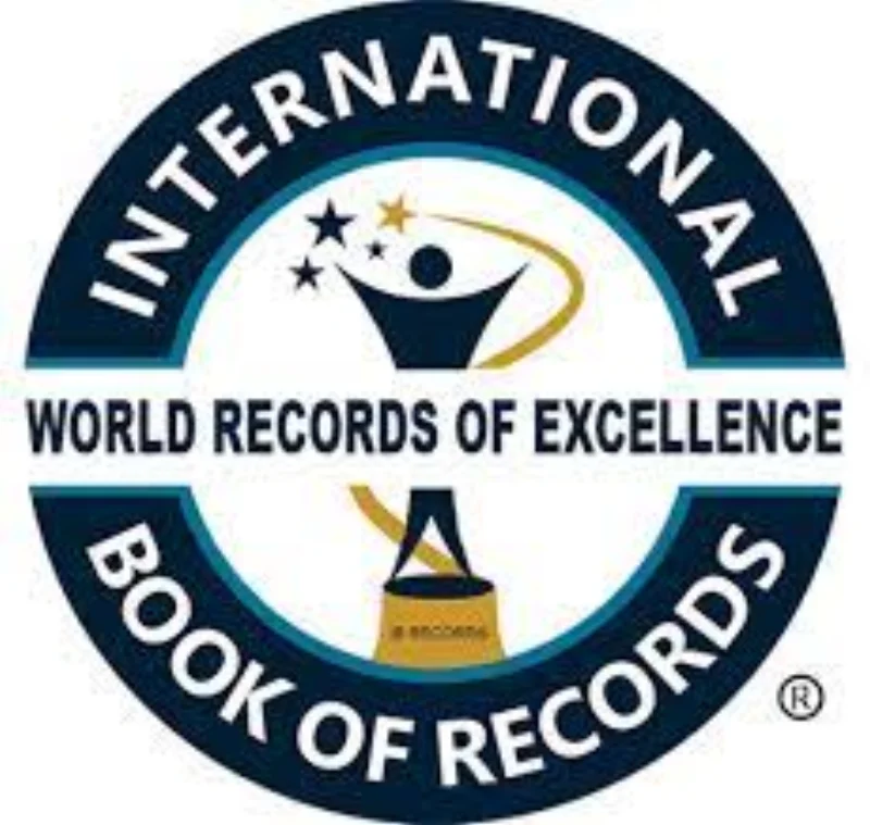International Book of World Records logo — body that recognised Jayce Joyce as the world's youngest simultaneous author