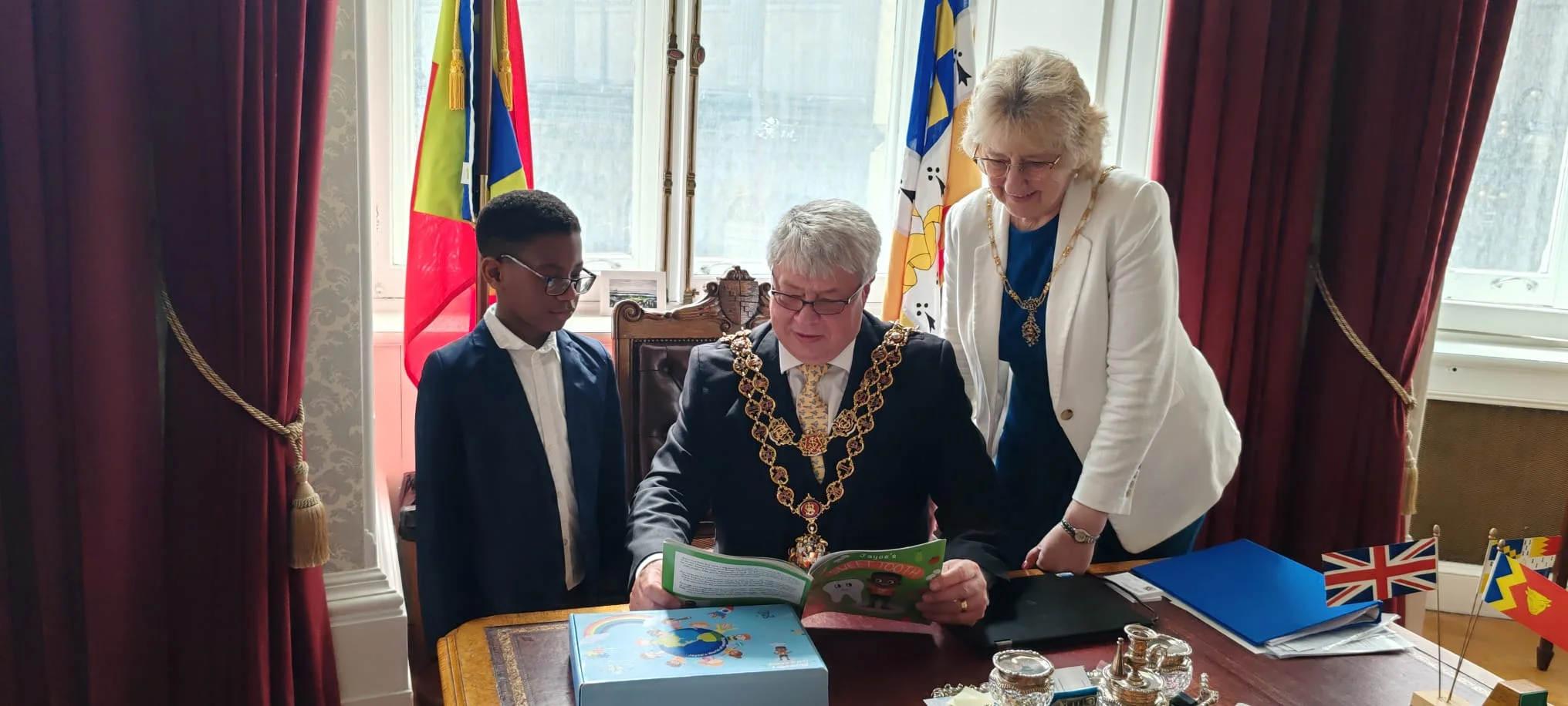 Jayce Joyce meeting the Lord Mayor of Birmingham