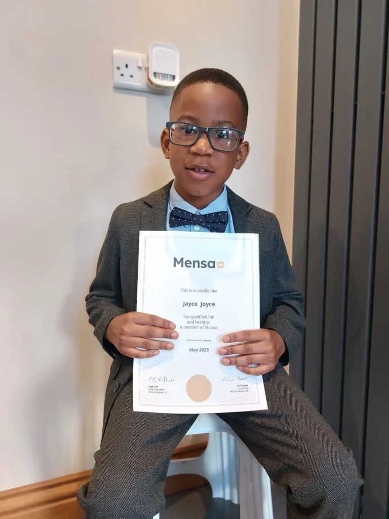Jayce Joyce BCyA — Mensa member