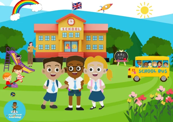 Puzzle school children