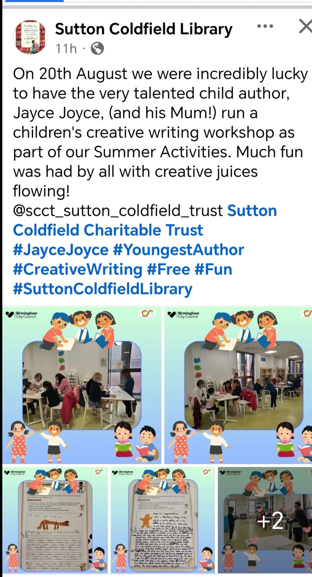 Sutton Coldfield Library — venue for Jayce Joyce's storytime sessions