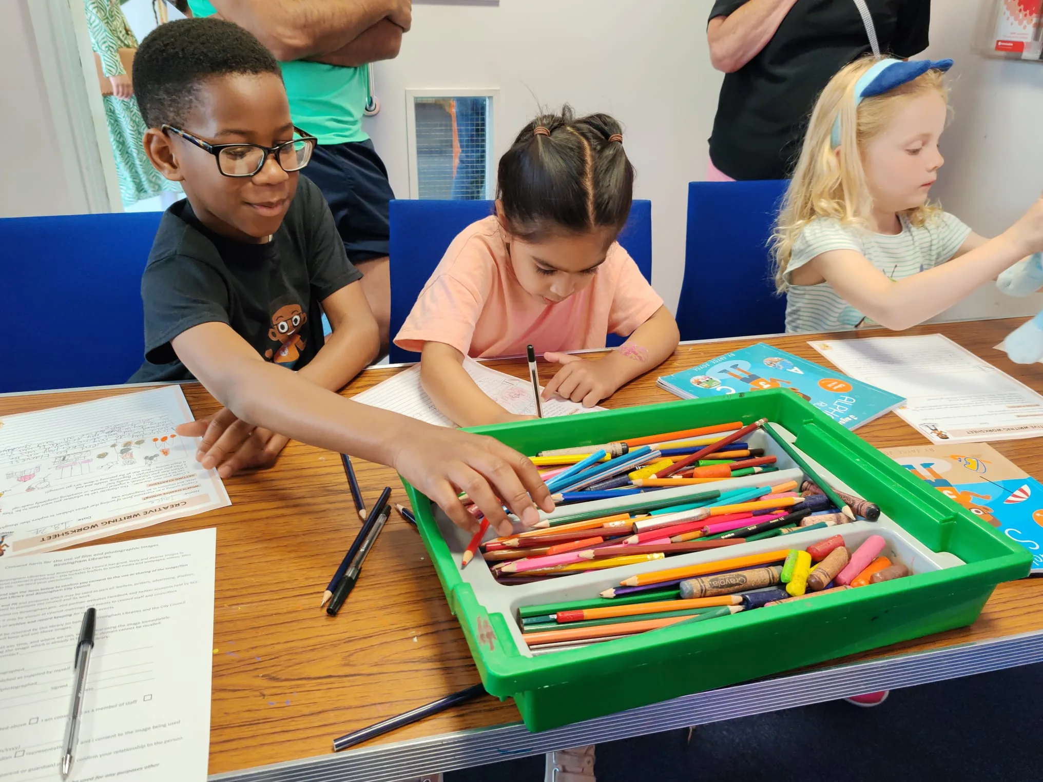 Jayce Joyce at Boldmere Library school visit — photograph 3