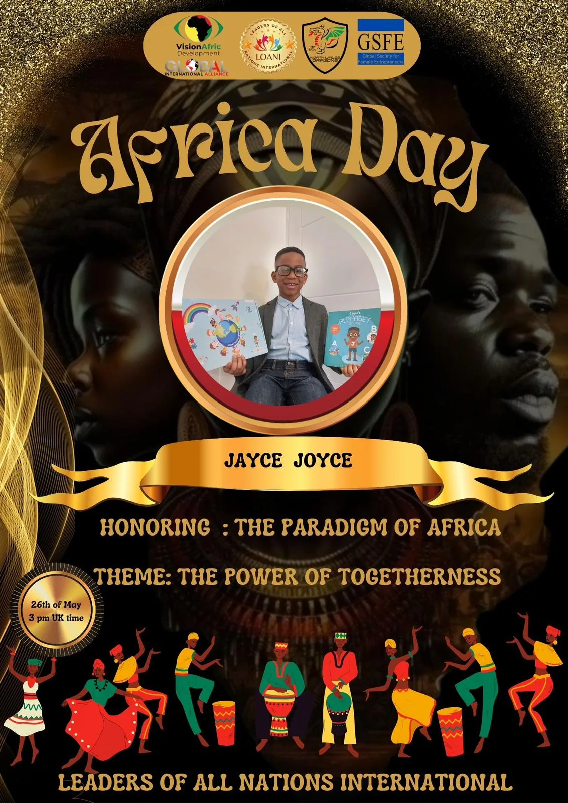Jayce Joyce — Leaders of All Nations International recognition