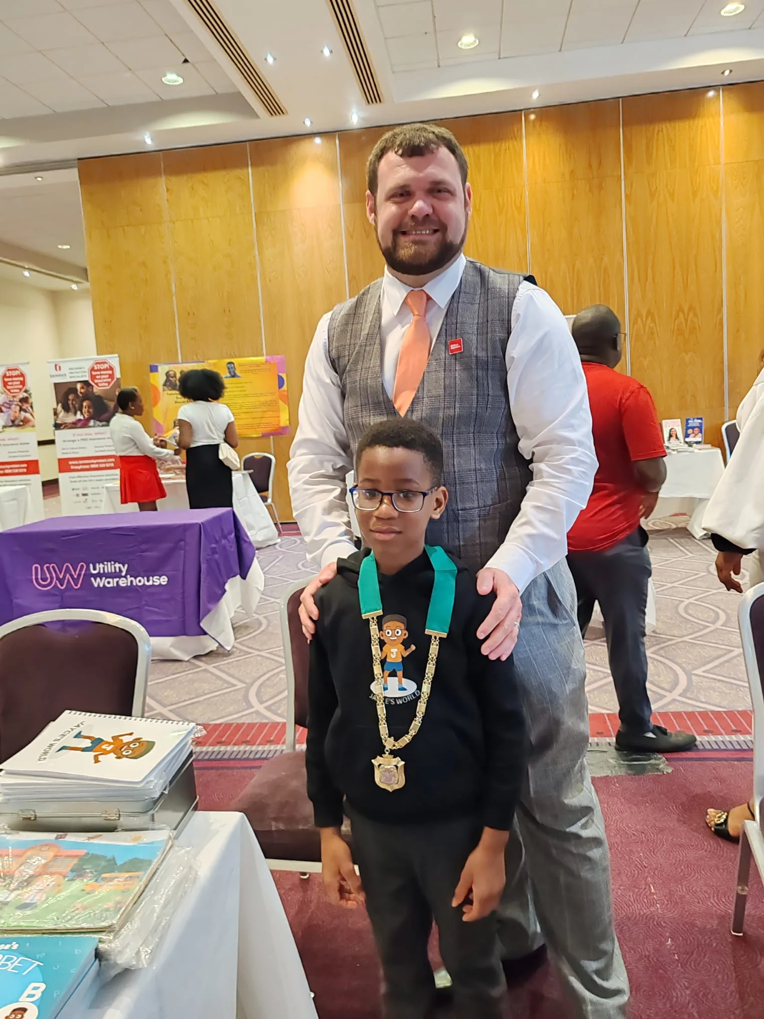 Jayce Joyce with the Deputy Mayor of Milton Keynes