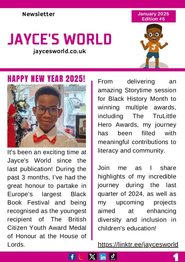 Jayce's World Newsletter — January 2025
