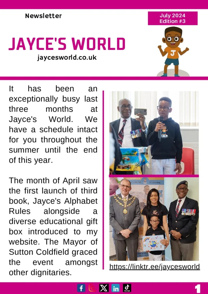 Jayce's World Newsletter — July 2024
