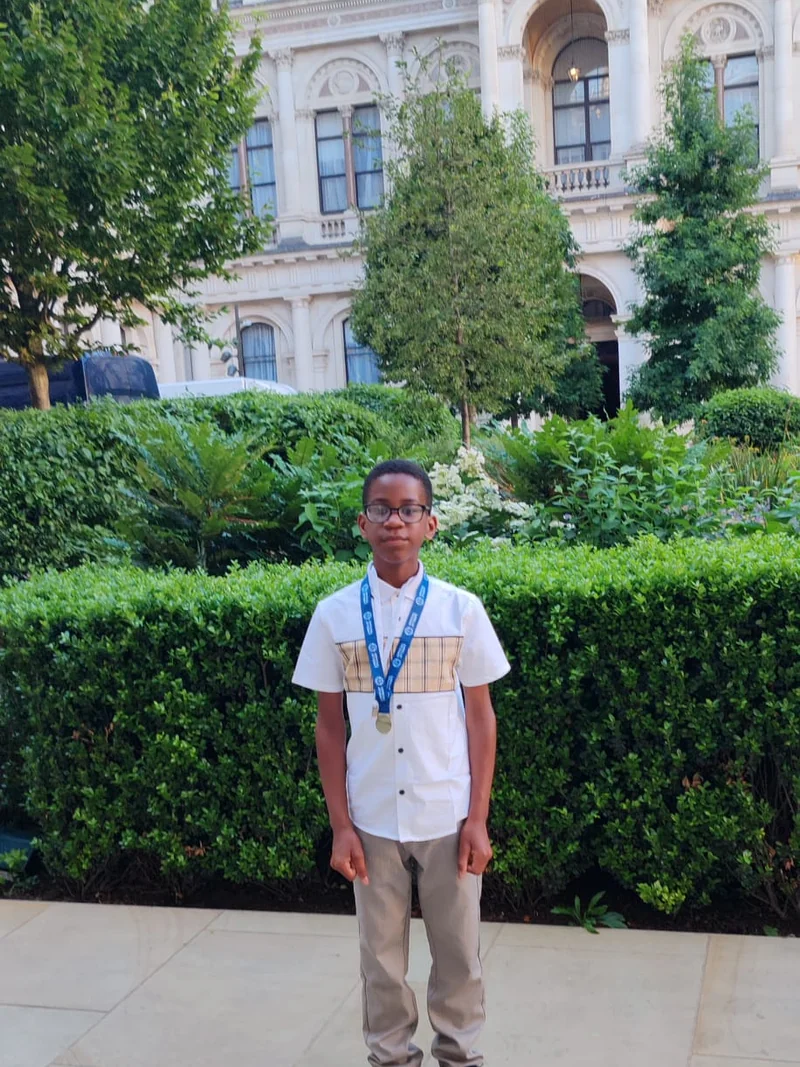 Jayce Joyce outside the Foreign, Commonwealth & Development Office building in London