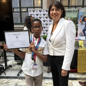 Jayce Joyce with his FCDO Certificate of Recognition